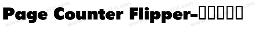 Page Counter Flipper字体转换